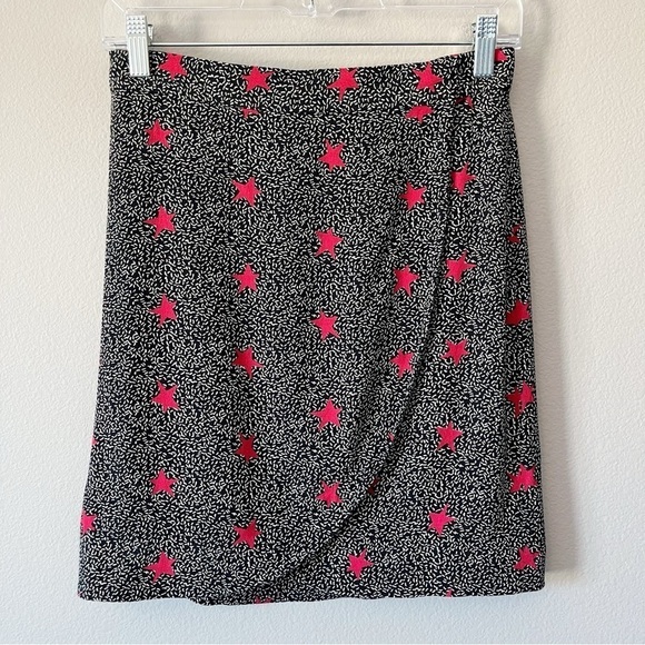 & other stories Nautical Star Print Wrap Mini Skirt Size US 6 4th of July USA - Picture 1 of 10